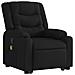 Poltrona Alzapersona Massaggiante Reclinabile Nera in Tessuto - Foto miniatura 4