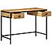 Scrivania 105x50x75 cm Legno Massello di Mango - Foto miniatura 2