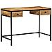 Scrivania 105x50x75 cm Legno Massello di Mango - Foto miniatura 4