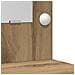 Tavolo toletta con luci LED Rovere artigianale 50x41x135 cm - Foto miniatura 9