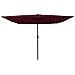 Ombrello da giardino Rosso e Nero 295 x 295 x 245 cm - Foto miniatura 3