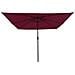 Ombrello da giardino Rosso e Nero 295 x 295 x 245 cm - Foto miniatura 4
