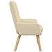 Sedia rilassante Crema 63 x 67 x 94 cm Tessuto - Foto miniatura 5