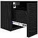 Armadio da Notte Rovere nero 34 x 30 x 20 cm Legno multistrato - Foto miniatura 9