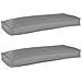 Set di Cuscini per Pallet 2 pcs Grigio 100 x 40 x 8 cm - Foto miniatura 1