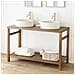 Mobile Lavabo Doppio In Teak 120cm Dewi - Foto miniatura 2