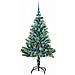 Albero di Natale Artificiale Imbiancato con Luci LED 150 cm - Foto miniatura 4