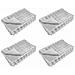 Coperta in Pelliccia di Coniglio Finta 4 pcs Grigio - Foto miniatura 1