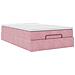 Pouf Letto con Materasso Rosa 120x190 cm Velluto - Foto miniatura 6