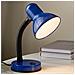 Lampada Da Tavolo Orientabile Compatibile E27 40w Con Braccio Flessibile E Interruttore - Foto miniatura 3