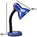 Lampada Da Tavolo Orientabile Compatibile E27 40w Con Braccio Flessibile E Interruttore - Foto miniatura 5
