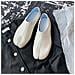 Scarpe Split Toe Comode - Scarpe Basse In Pu E Microfibra Per Uso Quotidiano White 39 - Foto miniatura 2