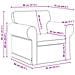 Divano 2 pcs Grigio chiaro 245 x 82 x 80 cm Tessuto - Foto miniatura 9