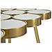 Tavolo Consolle Vkh623-oro-metallo-100x55x70 Cm - Foto miniatura 5
