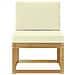 Set di divani da esterno Bianco e Crema 59 x 63 x 73 cm - Foto miniatura 3