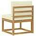 Set di divani da esterno Bianco e Crema 59 x 63 x 73 cm - Foto miniatura 5