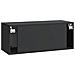 Mobile Porta TV da Muro 78,5 x 31 x 30 cm Nero - Foto miniatura 6