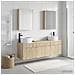Set di Armadi da Bagno 5 pcs Rovere Sonoma 53 x 15,5 x 70 cm - Foto miniatura 2