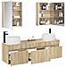 Set di Armadi da Bagno 5 pcs Rovere Sonoma 53 x 15,5 x 70 cm - Foto miniatura 3
