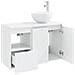 Set di mobili per il bagno 2 pz Bianco Legno ingegnerizzato - Foto miniatura 3