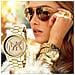 Orologio Unisex mk5786 al quarzo cinturino in acciaio - Foto miniatura 4