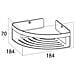 Mensola Da Bagno Angolare Caddy Argentata 1400430946 - Foto miniatura 6