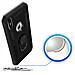 Cover Iphone Xs Max Bi-materia Rigida Morbida Anello Magnetico Stand Nero - Foto miniatura 5