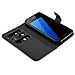 Custodia Compatibile Con Samsung Galaxy S7 Edge In Nero Carbone - Coperchio Protettiva Con Chiusura Magnetica, Funzione Stand E Tasca Per Le Carte - Foto miniatura 5