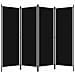 Paravento A 4 Pannelli Nero 200x180 Cm - Foto miniatura 2