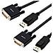 Displayport A Dvi Dvi-d Single Link 1.8m Cavo 2 Pack Display Port A Dvi Maschio A Maschio Placcati In Oro Cavo Per Lenovo Dell Hp Asus E Altri Di Marca - Foto miniatura 1