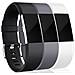 Bracciale Fitbit Charge 2 In Silicone, Confezione Da 3 (s) Black/gray/white - Foto miniatura 1