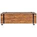 Tavolino Da Salotto 110x45x38 Cm In Legno Massello Di Teak - Foto miniatura 2