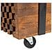 Tavolino Da Salotto 110x45x38 Cm In Legno Massello Di Teak - Foto miniatura 7