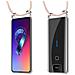 Catena Di Telefoni Cellulari Compatibile Con Asus Zenfone 6 In Or Rosato A Perla - Coperchio Protettivo In Silicone Con Anelli D'argento, Cinturino In Corda E Custodia Staccabile - Foto miniatura 7
