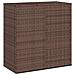 Contenitore Da Giardino In Rattan Pe 100x49x103,5 Cm Marrone - Foto miniatura 1