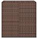 Contenitore Da Giardino In Rattan Pe 100x49x103,5 Cm Marrone - Foto miniatura 2
