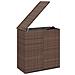 Contenitore Da Giardino In Rattan Pe 100x49x103,5 Cm Marrone - Foto miniatura 3