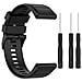 Cinturino Per Garmin Fenix 7/6/5 Nero - Foto miniatura 1