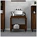 Mobile Lavabo Rovere Marrone 58x33x60 Cm In Legno Multistrato - Foto miniatura 3