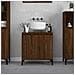 Mobile Lavabo Rovere Marrone 58x33x60 Cm In Legno Multistrato - Foto miniatura 1