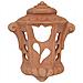 Lanterna Da Esterno In Terracotta 41x33x14 Cm | Lanterne Da Esterno Portacandele Made In Italy | Lanterne Per Illuminazione Giardino - Foto miniatura 1