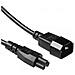 Ak5252 Cavo Di Alimentazione Nero 0,25 M Iec C14 Iec C5 - Foto miniatura 1