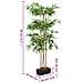 Albero Bambù Artificiale 380 Foglie 80 Cm Verde - Foto miniatura 8