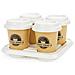 Coffee Cup Take Away Set 4pcs. (porcelain) - Foto miniatura 1