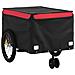 Rimorchio Da Bici Nero E Rosso 45 Kg In Ferro - Foto miniatura 4