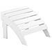 Poggiapiedi Da Giardino Bianco Per Sedia Adirondack - Foto miniatura 2