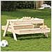 Tavolo Picnic Con Sabbiera Per Bambini Legno Massello Di Pino - Foto miniatura 5
