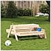 Tavolo Picnic Con Sabbiera Per Bambini Legno Massello Di Pino - Foto miniatura 7