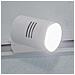 Porta Faretto Da Binario Attacco Gu10 Faro Orientabile Per Soffitto Bianco P26-b - Foto miniatura 2