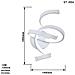 Applique Lampada Interno Moderna Parete Muro Spirale 15w Luce Naturale St-004 - Foto miniatura 3